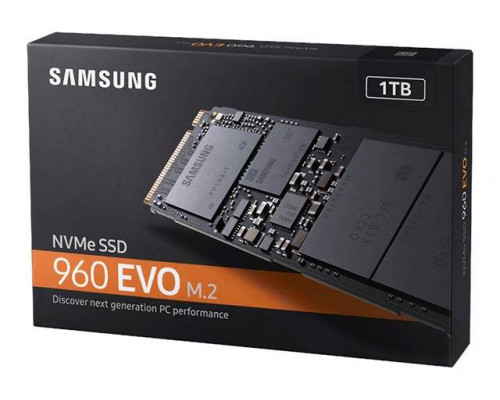 Твердотельный диск 1TB Samsung 960 EVO, M.2, PCI-E 3.0 x4 [R/W - 3200/1900 MB/s]